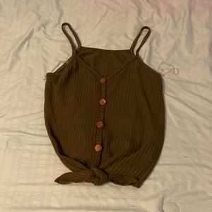 Forest green button up blouse!!